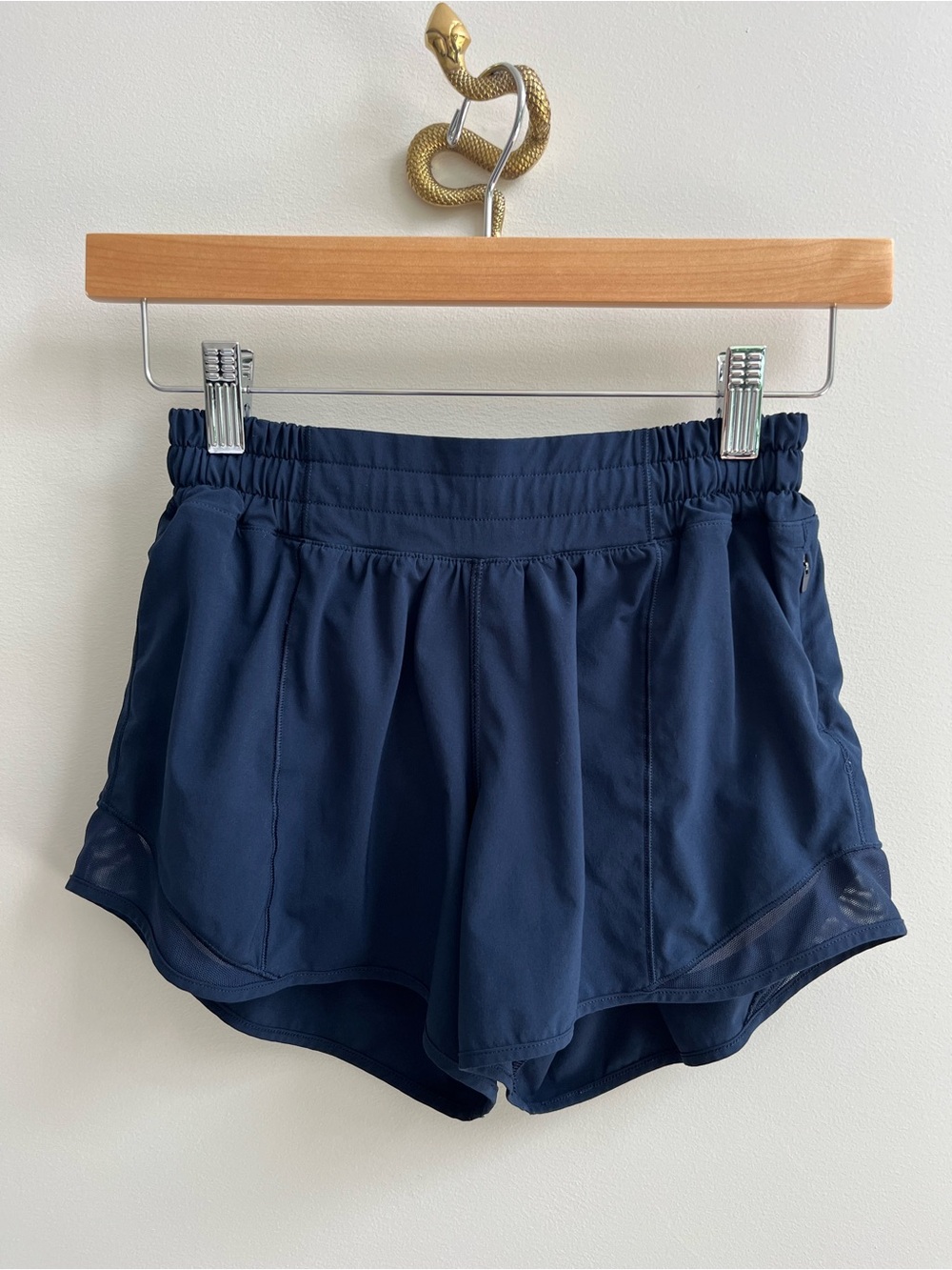Lululemon Hotty Hot Short II *Long 4" True Navy Blue 4